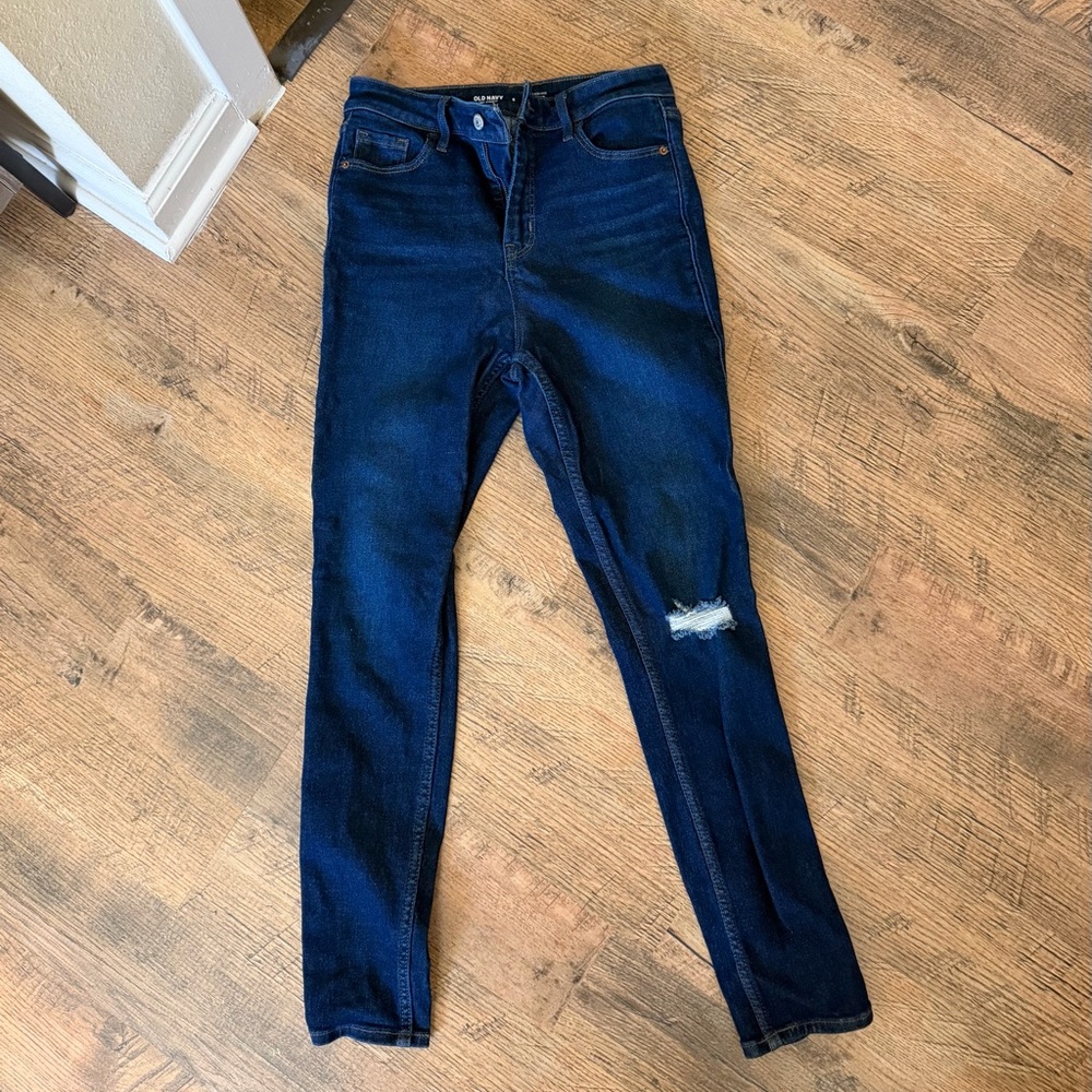 Old Navy Women's Dark Blue Skinny Jeans